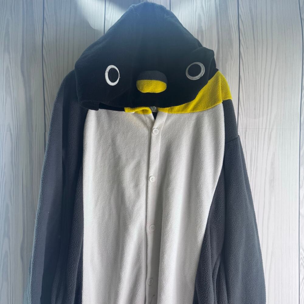 Penguin Onsie Adult Small Costume Pajama Halloween Cosplay